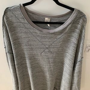 Free People Long Tunic SZ M (heathered gray)